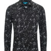Black and White Spotted  L/S Shirt 4412 BAKLLIN-7918