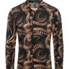 Bronze Digital Print  Black  Shirt 4415 BAKLLIN-7920