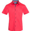 Solid Coral Cotton Shirt 3020 BAKLLIN-7906