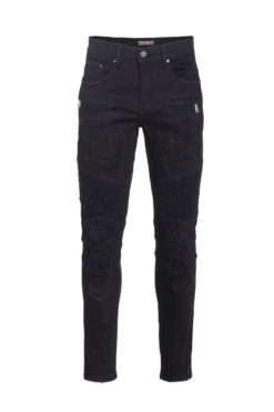 Jet Black Moto Jeans (7550) BAKLLIN-8086