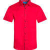 Solid Red Cotton Shirt 3020 BAKLLIN-7909