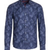 Navy Printed Long Sleeve Shirt (4023) BAKLLIN-7970